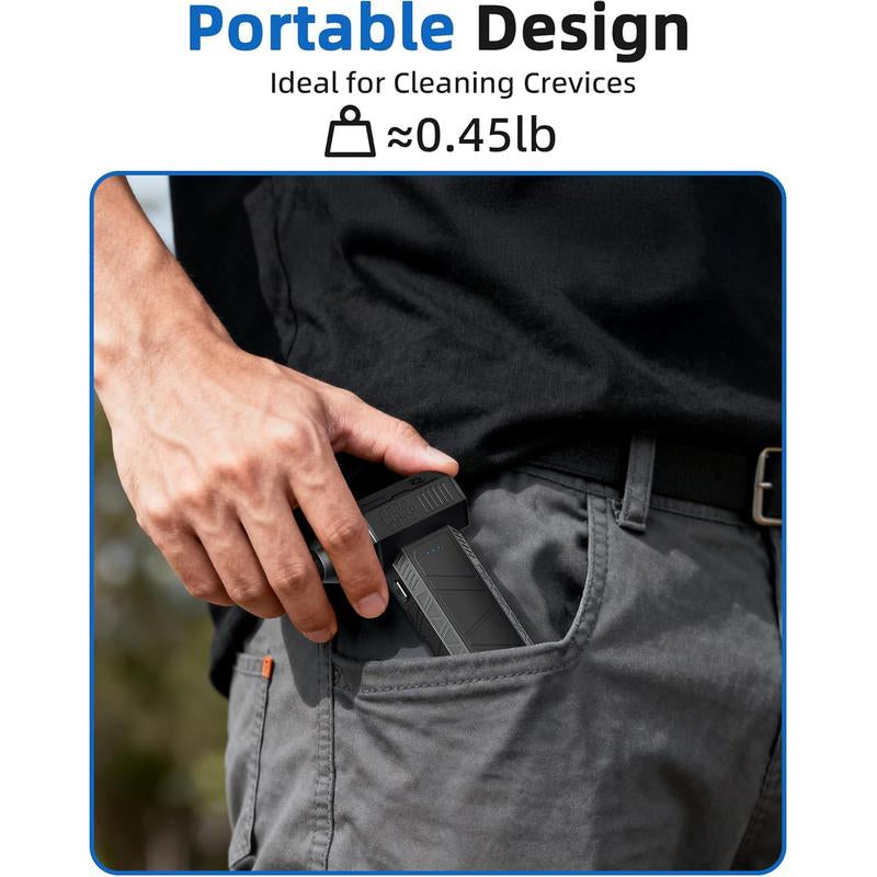 Electric Compressed Air Duster, Electric Air Duster Super Power 110000RPM, 3-Gear Adjustable Mini Duster Blower with Fast Charging, Cordless Air Blower for Computer, Keyboard, Car Cleaning, Houses, Outdoor, Christmas Gift, Gift for Women and Men